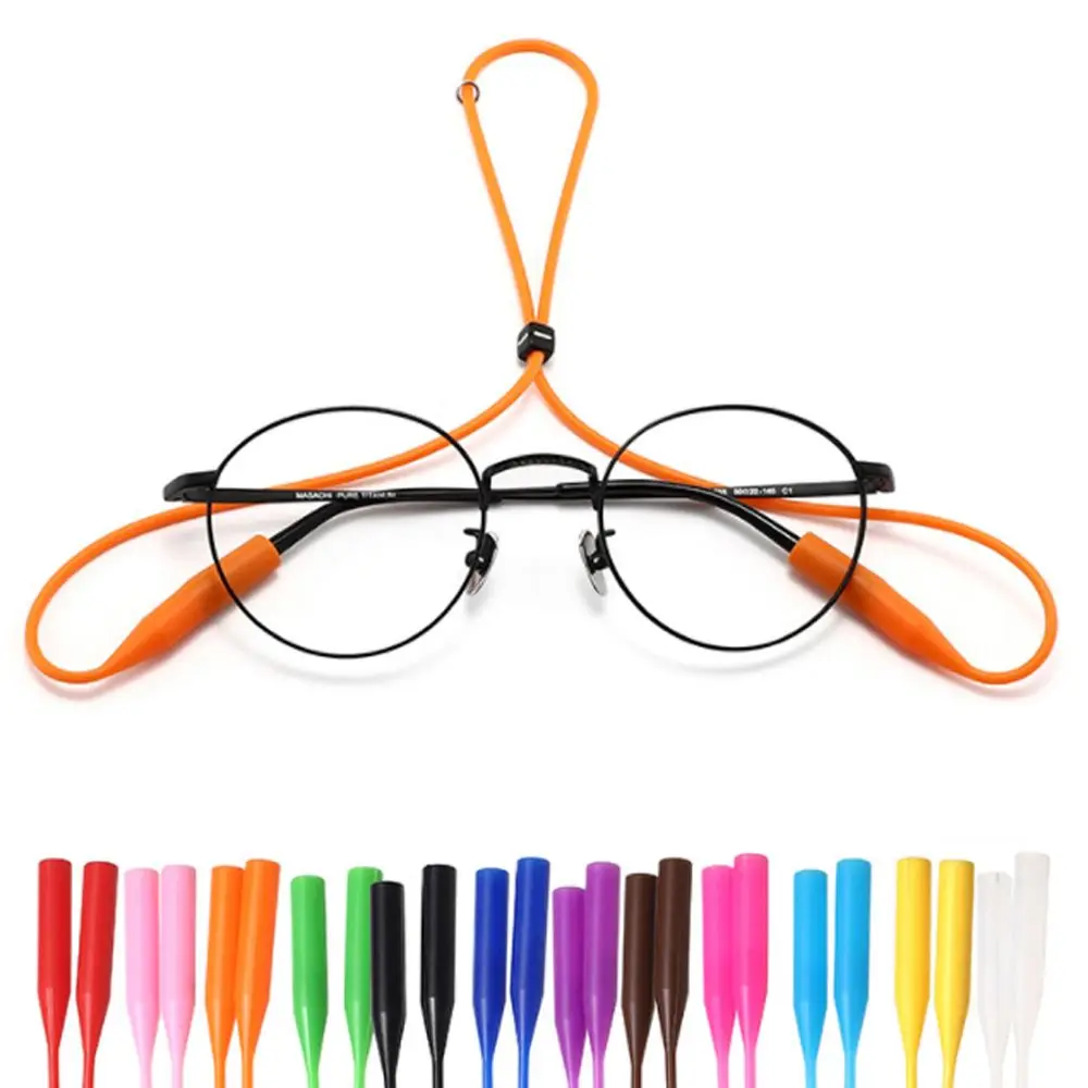 

1PC Adjustable Silicone Glasses Strap Men Women Anti-Slip Sports Eyeglasses Sunglasses Rope Mask Rope Neck Cord Eyewear Chain