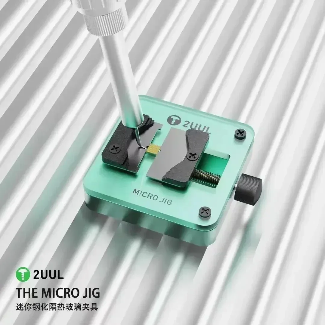 2UUL BH03 BH04 The One Jig Mobile Phone Repair Holder, Thermal Insulation Glass Clamp for Motherboard Chip CPU IC Reballing Tool