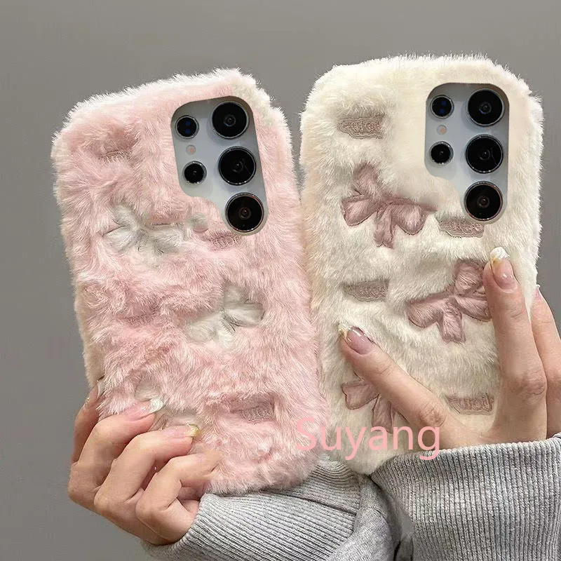 Cute Bowknot Fur Ca…