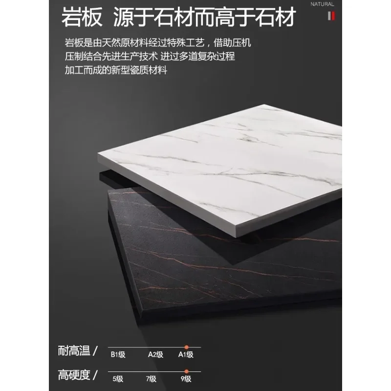 Slate square household small apartment dining table modern leisure playing cards good mobile reception negotiation balcony squar