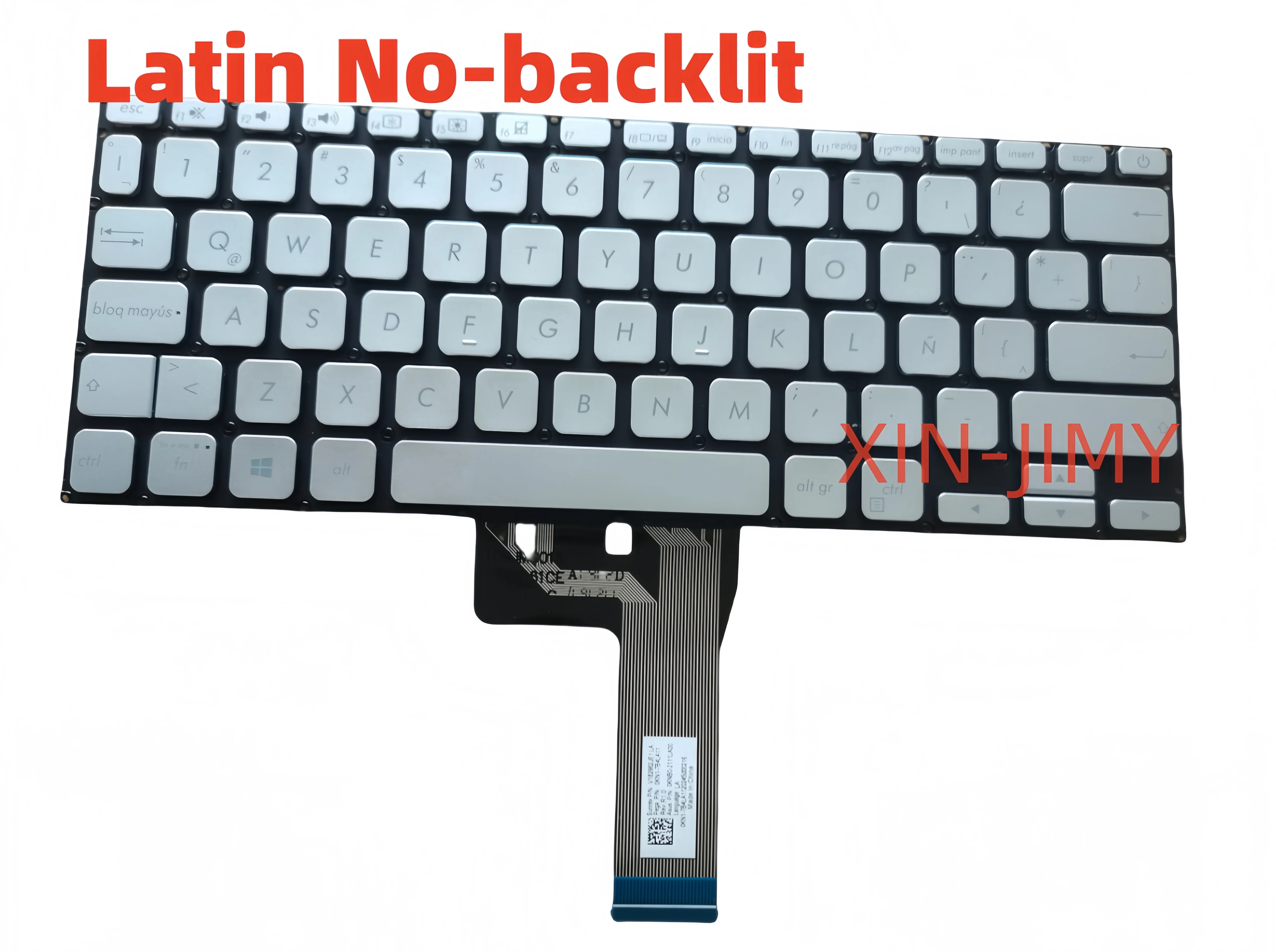 Latin Silver Laptop keyboard For Asus A412D X412U X412F R423 R424F A409J/M X409U V182962JE1-LA Notebook