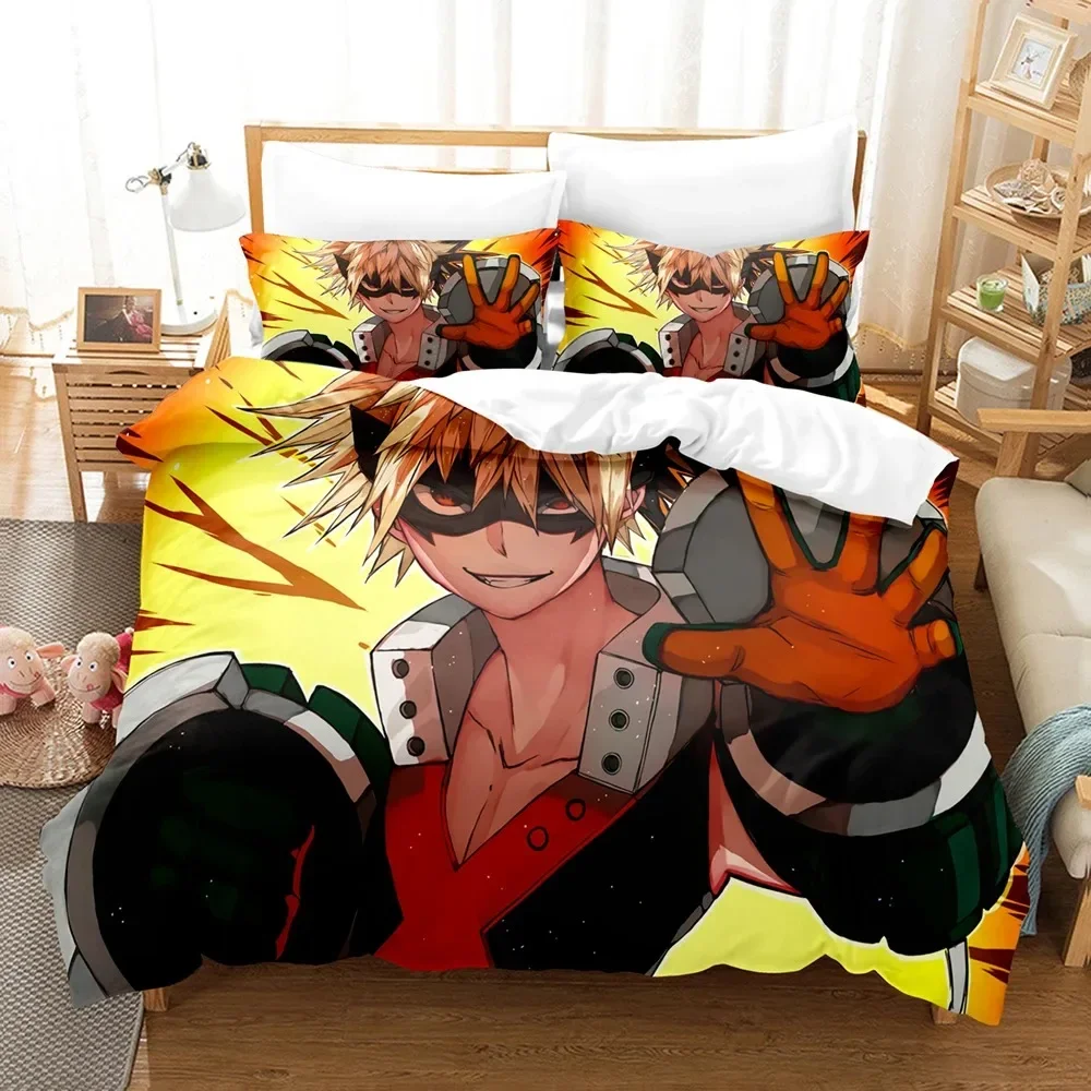 My Hero Academia Bedding Sets Japan Anime Comfortable Quilt Cover Single Double Queen Twin Full Size Duvet Cover Teens Bed Linen