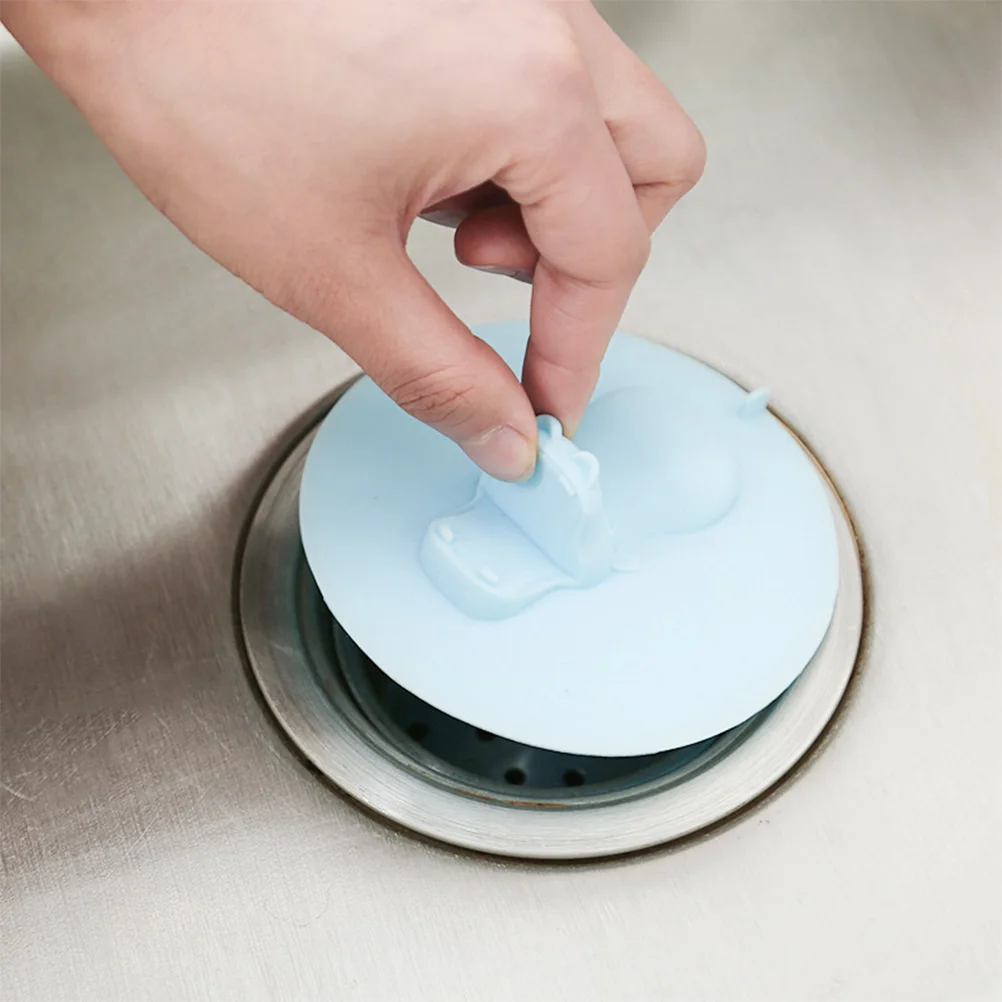 

Hippo Floor Drain Cover Premium Silicone Water Stopper Suitable Sinks Tubs Showers Durable Suction Cup Design Easy Install