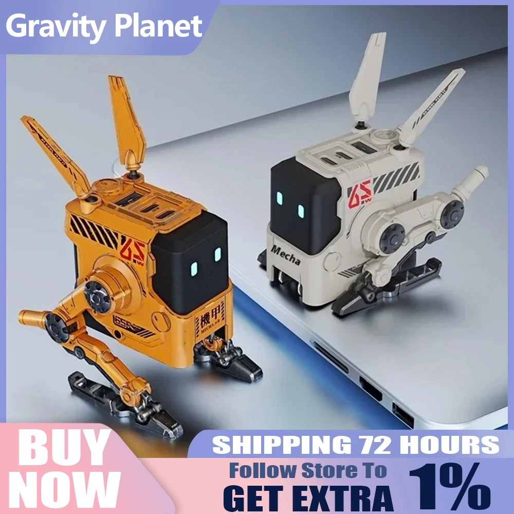 Зарядное устройство Gravity Planet Alpha 65, собачий азот, 65 Вт, быстрое механическое зарядное устройство из нитрида галлия, подходит для компьютера, телефона, вилка типа c