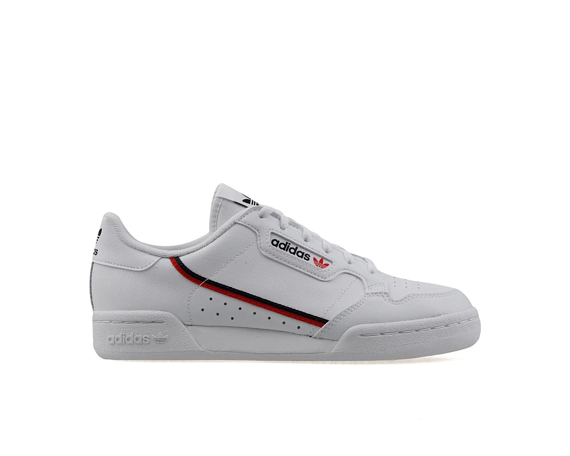 Adidas Original Continental 80 J White Kids Shoes Sneakers Casual Unisex per ragazze e ragazzi