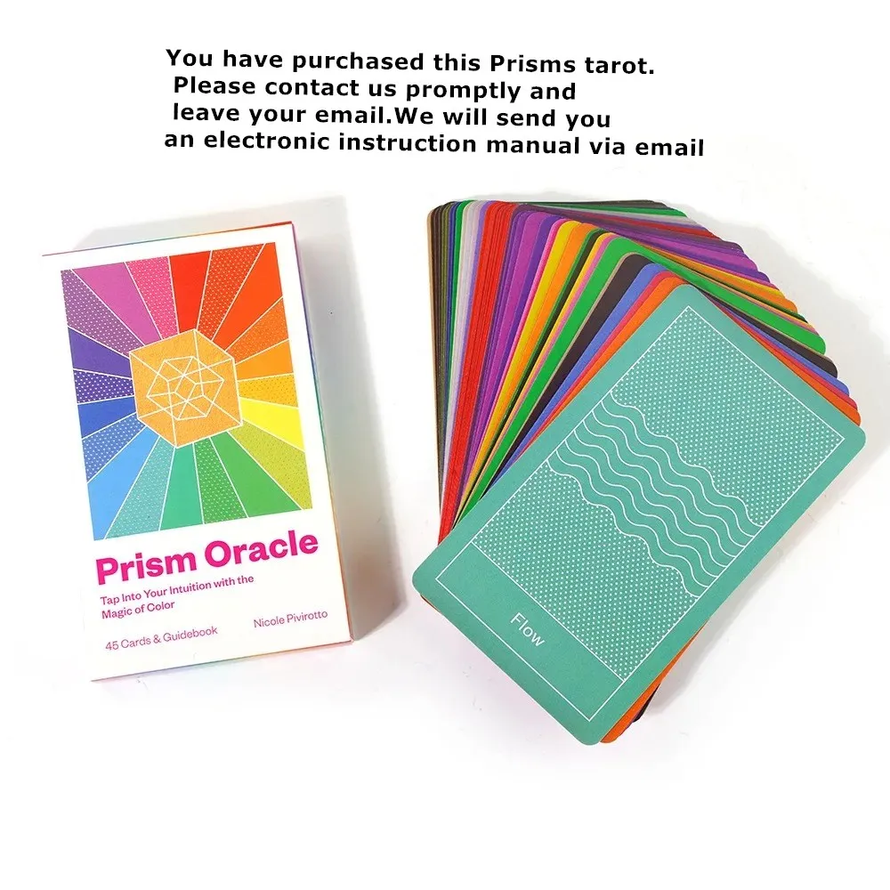 New Card Prisms Oracle Card Fate Divination Family Party Paper Cards Game Tarot And A Variety Of Tarot Options PDF Guide