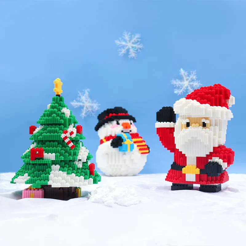 

Рождественская серия: Конструктор из мелких деталей «Дед Мороз», сложная головоломка, развивающая игрушка для детей, подарок