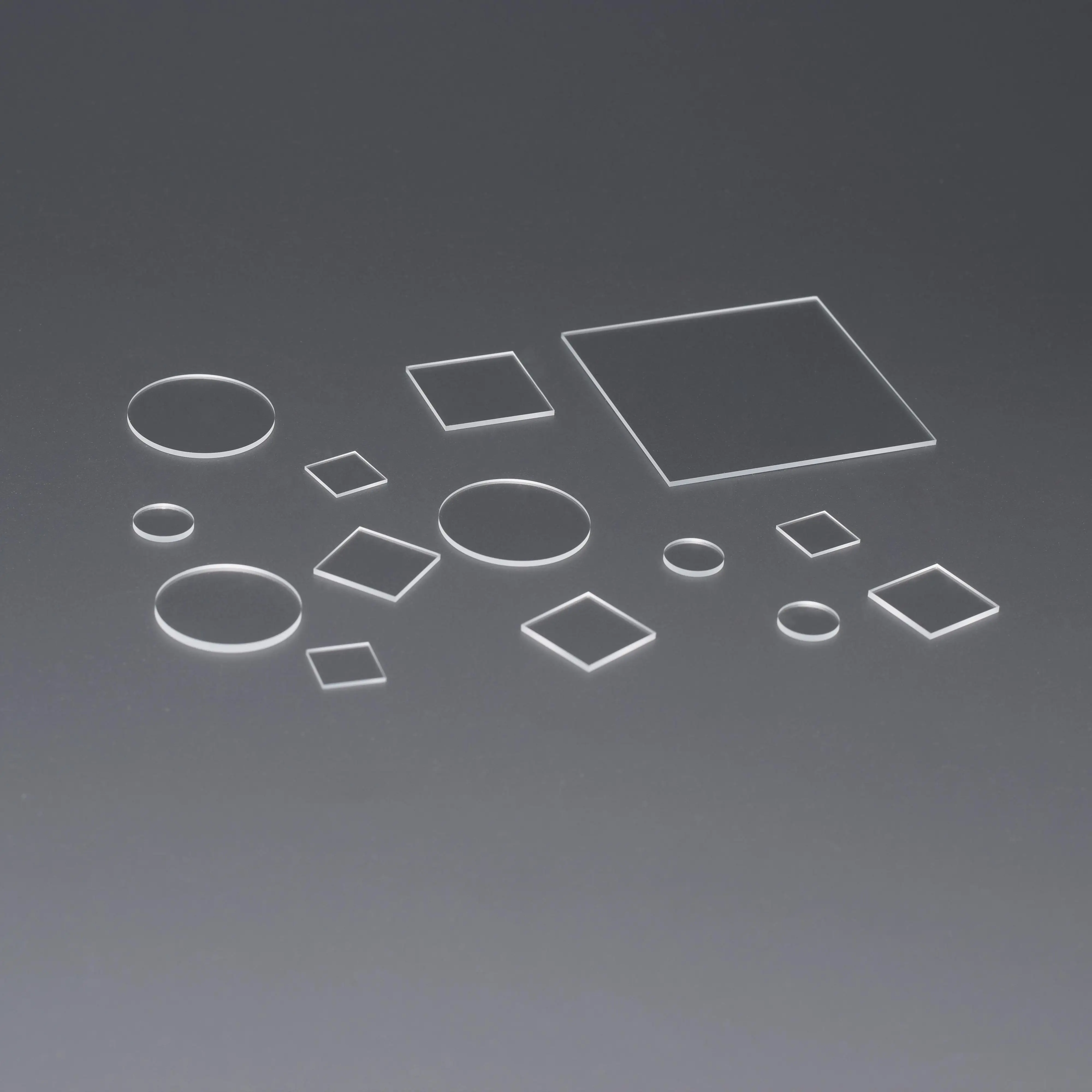 

Ультратонкие оптические окна из боросиликатного стекла D263T, маленькие квадратные 20x20x0.55 мм, 20 шт.