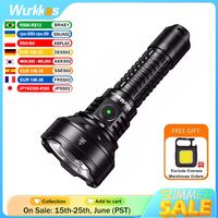 Wurkkos TD01 21700 Rechargeable Tactical Flashlight LED USB-C 2200Lm Torch PMMA Lens Throw 1039M IPX8 Waterproof EDC Tail Switch