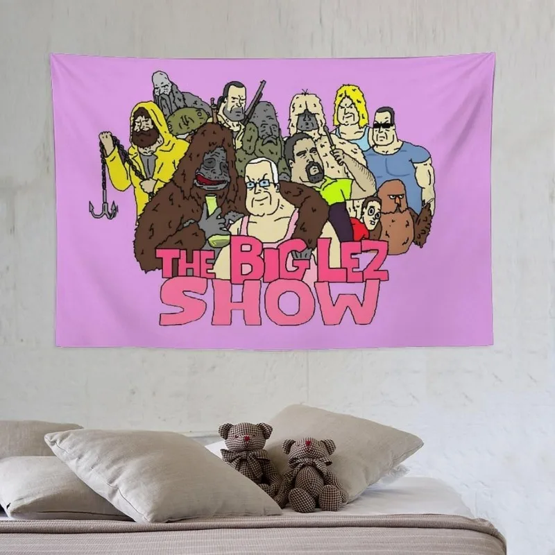 Sassy Sasquatch Printed Tapestry Paintings By Strongman Show Bedroom, University Dormitory, And Home Decor
