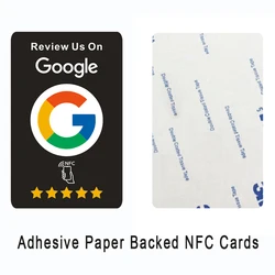 Google Reviews NFC Cards with Self-adhesvie Tape Boost Your Reviews