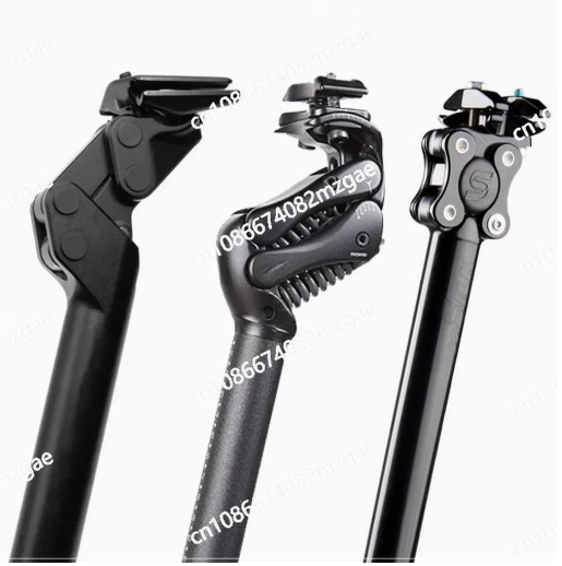 Bike Suspension Stem, Bicycle Shock-Absorbing Bike Handlebar Stem Suspension Seatpost Carbon