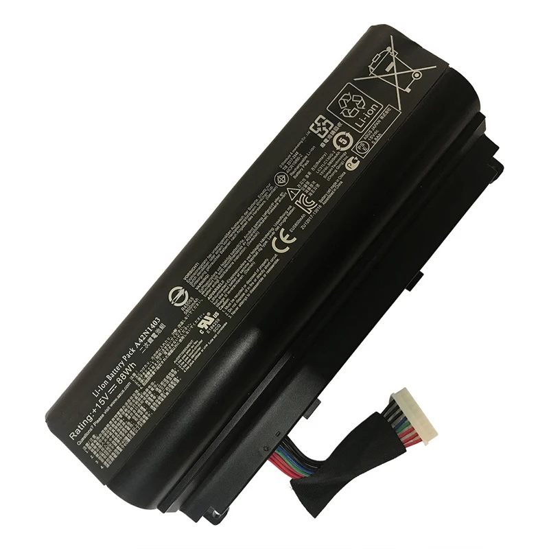 แบตเตอรี่แล็ปท็อป A42N1403สำหรับ ASUS ROG GFX71J GFX71JY G751 G751J G751JT G751JM G751JY ชุด A42LM9H A12LM93 15V 88wh/ 5800mAh