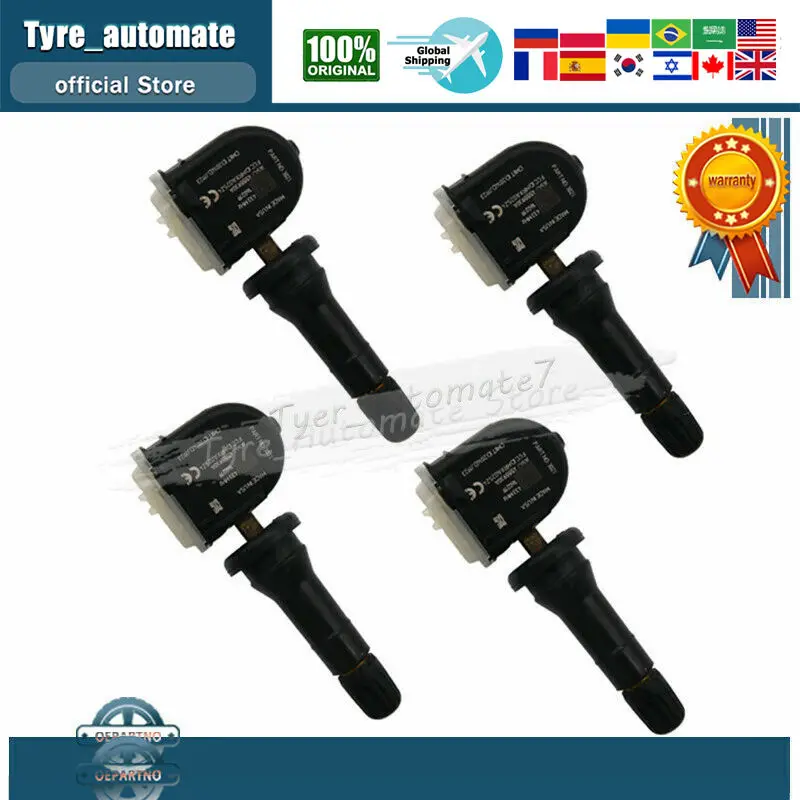 4pcs Trye Pressure Sensor TPMS EV6T-1A180-CB For Ford Focus Kuga Ford Mondeo Mk5 Ecosport Focus B-Max C-Max Fiesta