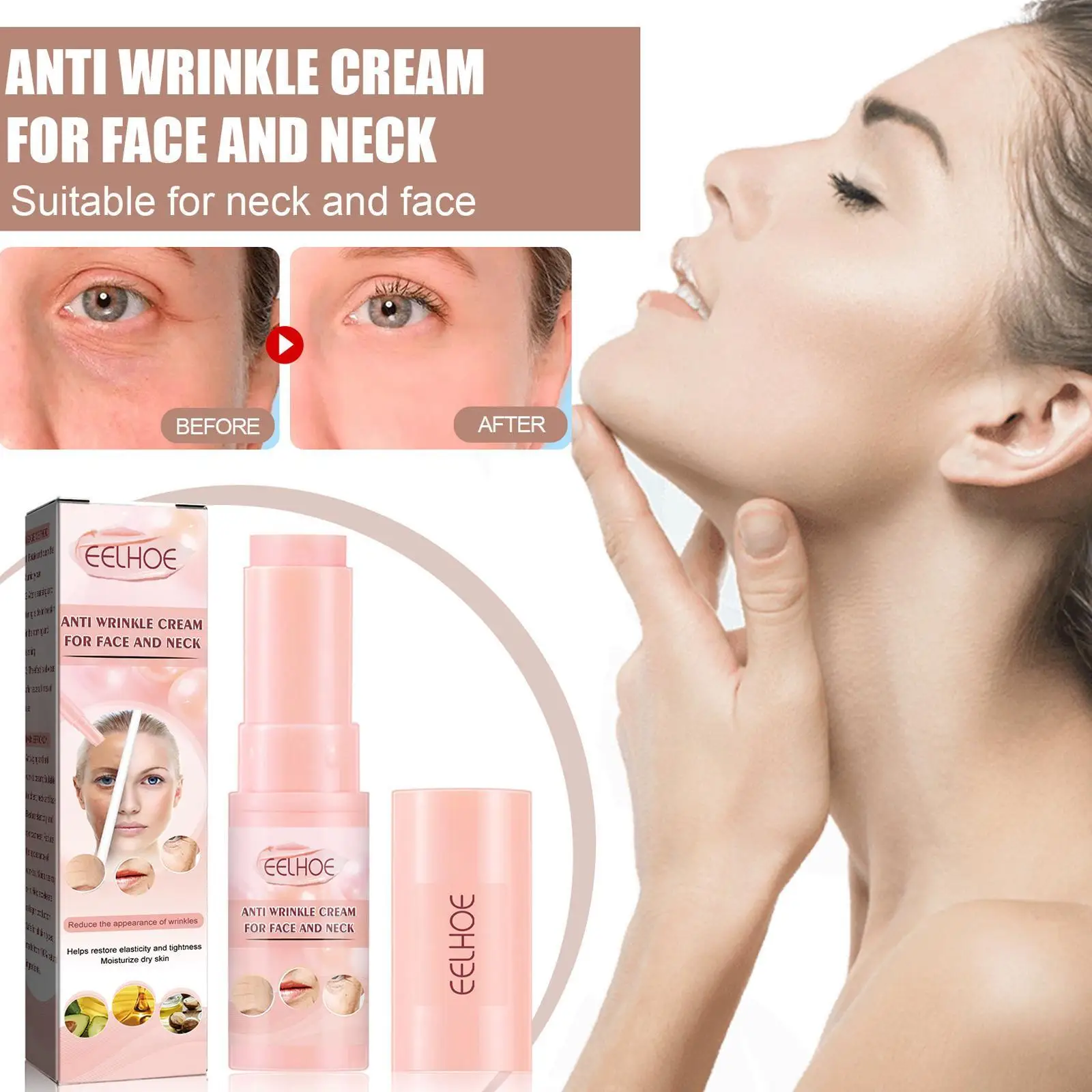 Collagen Vitamin E Multi Balm Stick Wrinkle Bounce Anti-Wrinkle Moisturizing Brighten Dull Skin Tone Cream Korean Cosmetics New