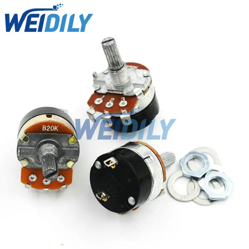 1PCS WH138-1 Adjustable Resistance Speed Regulator With Switch Potentiometer WH138-1 B5K B10K B20K B50K B100K B250K B500K