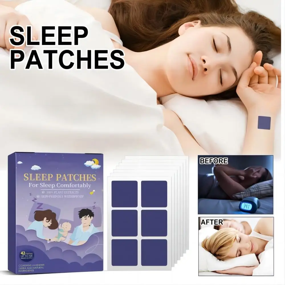 42pcs Sleep Patch Relieve Body Stress Late Night Fatigue Peace Of Mind Sleep Relaxation Portable Sleep Aid Patch