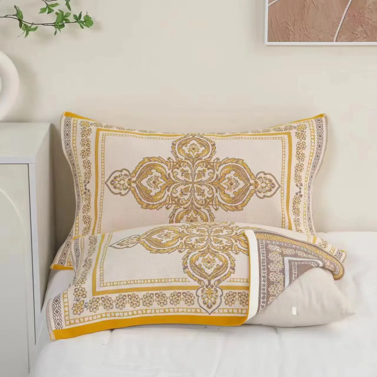 

Pillowcase Cotton Pillowcases Decorative Bed Silk Pillow for Sleeping Dakimakura Sofa Room Cover Home Throw Waterproof Case