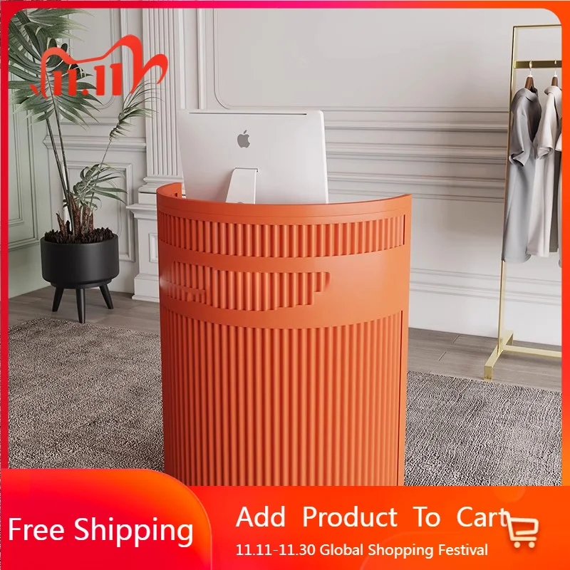 

Bar Nail Reception Desks Minimalist Aesthetic Beauty Salon Reception Desks Industrial Welcome Escritorio Commercial Furniture