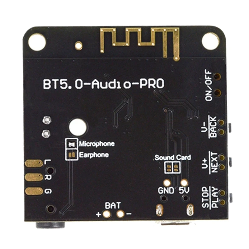 BT 5,0 Pro Audio modul Gehäuse MP3 Audio Decoder Board mit Mikrofon verlustfreien Auto lautsprecher DIY Audio Receiver