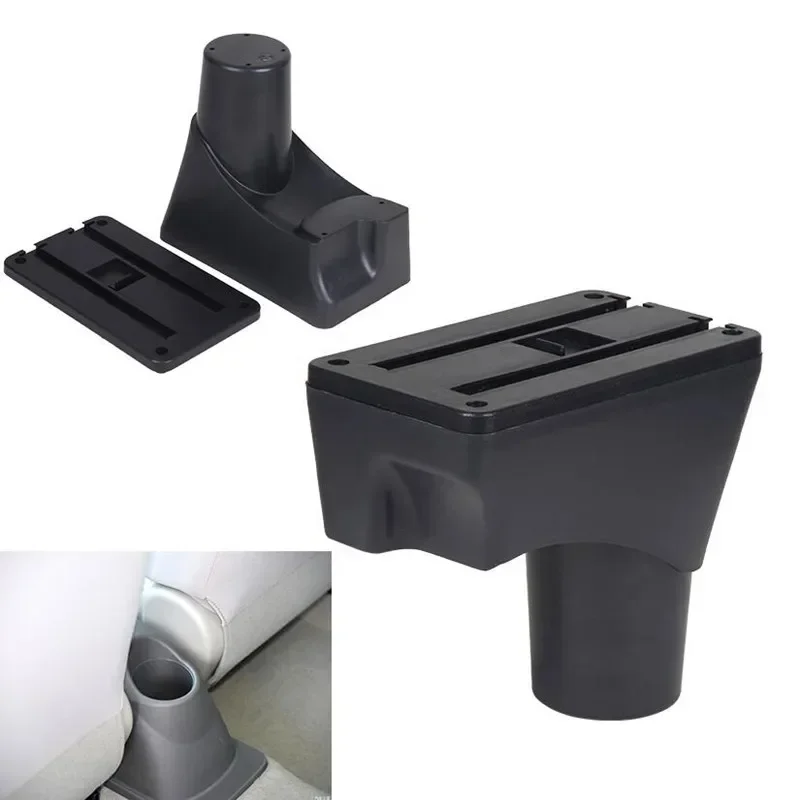 For Nissan Sunny Versa armrest box USB Charging Double layer accessories For Nissan March Micra K13 MK4 IV Car Armrest