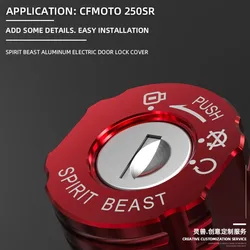 Spirit Beast Motorcycle Ignition Starter Lock Ring Cover Modification Accessories Keyhole Protective Cover for CFMOTO 250SR