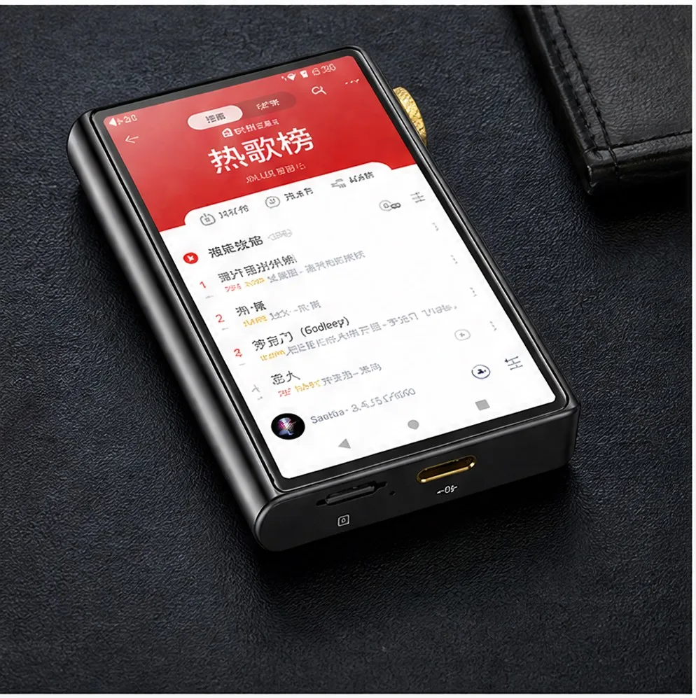 2026 New HiFi MP3 Player with 4.4mm Balanced+3.5mm Jack Dual DAC 500mW Dual Band WiFi Sync Android 12 Lossless FLAC Playback