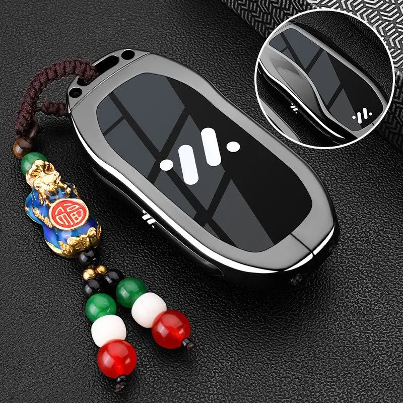 Zinc Alloy Car Key Case for IM Zhiji L7 LS7 L6 LS6 Keychain Remote Cover Shell Housing Ring Holder Fob Accessories image 3