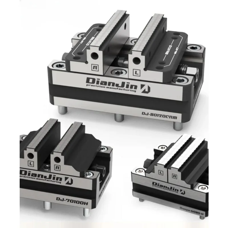 Four-Five-Axis Fixture Self-centering Vise Positive and Negative Quick Clamping 2-8 Inches DJ-6080H Self Centering Vise