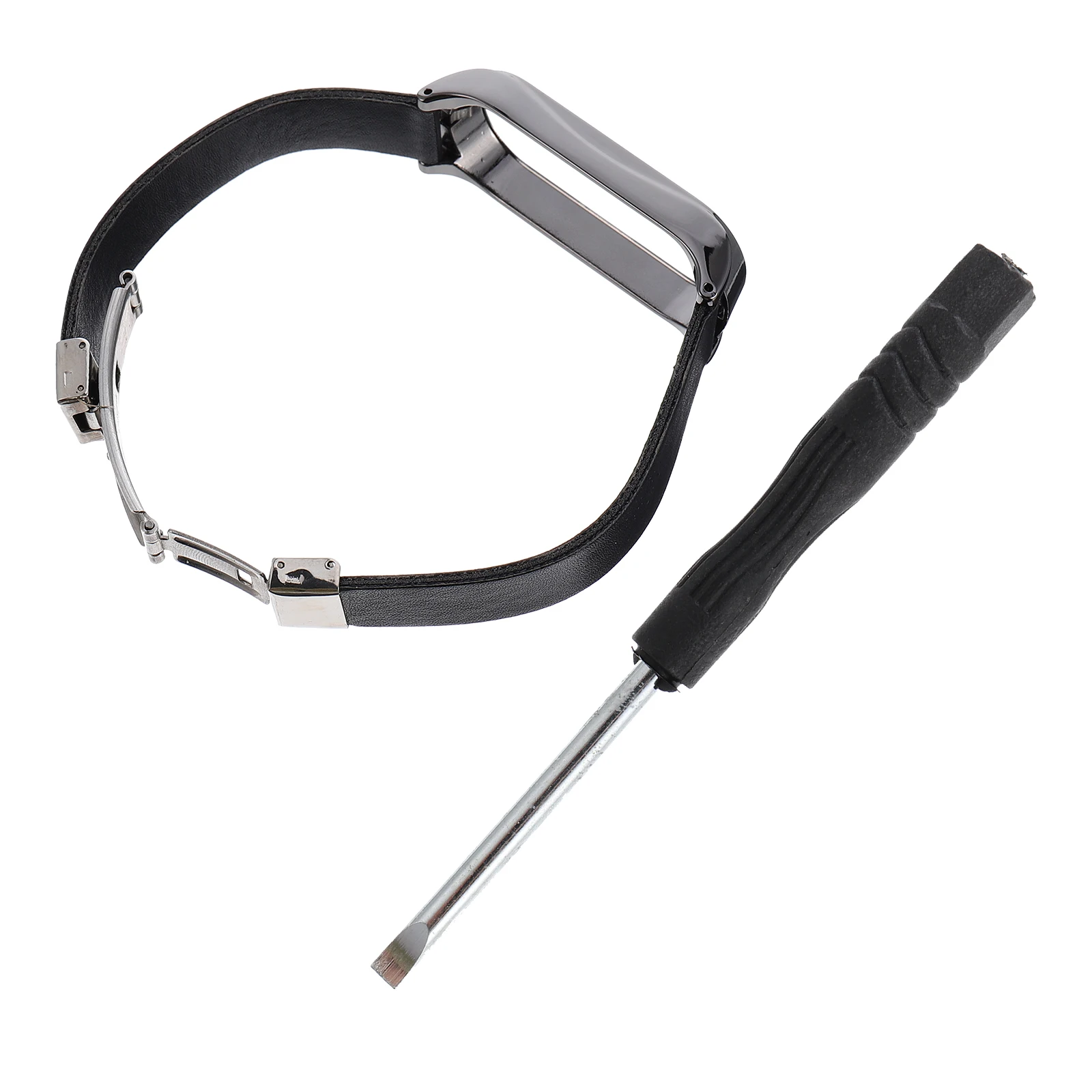 

Bracelet Snap Shell Wristband Strap Adjustable Watch Band Compatible 5 PU Durable Anti Scratch Dust Proof