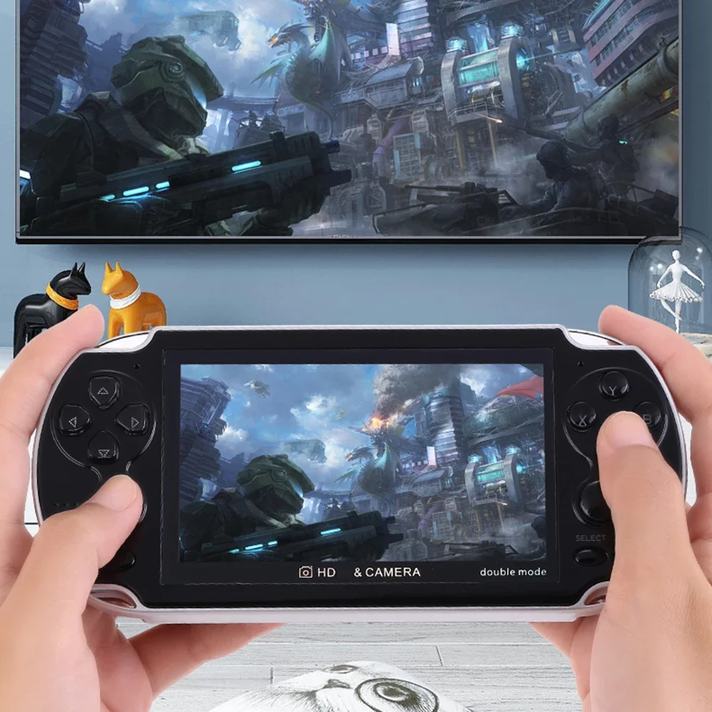 4.3 Inch Video Game Console 8GB Color Screen Handheld Game Player Dual Joystick Arcade Game Consoles Support 10000+Games for PSP