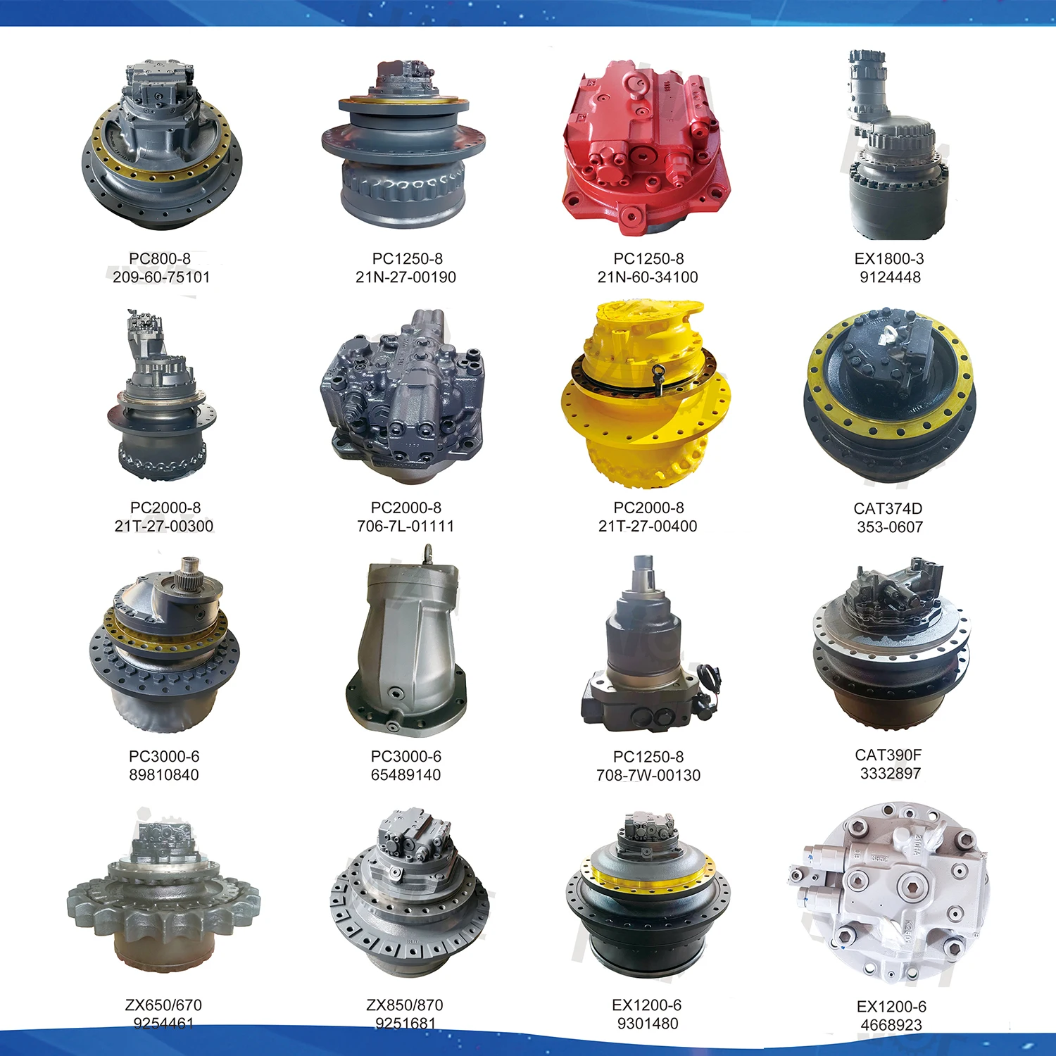 

Excavator Final Drive for Hitachi Kubota Takeuchi Sumitomo Kobelco Doosan Caterpillar Komatsu Travel Motor