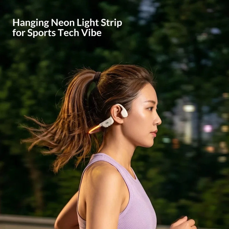 Zhulin Niao Hua Gu X7 Bluetooth Earphones Bone Conduction Flowing Light Effects Waterproof Long Battery Life Sports Headphones view 5