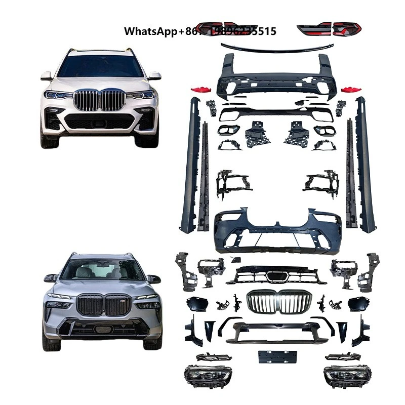 Hot Selling PP Plastic Head Light Tail Lamp Bodykit for  X7 G07 2018 Upgrade X7 G07 Lci 2023 Old to New Body Kit