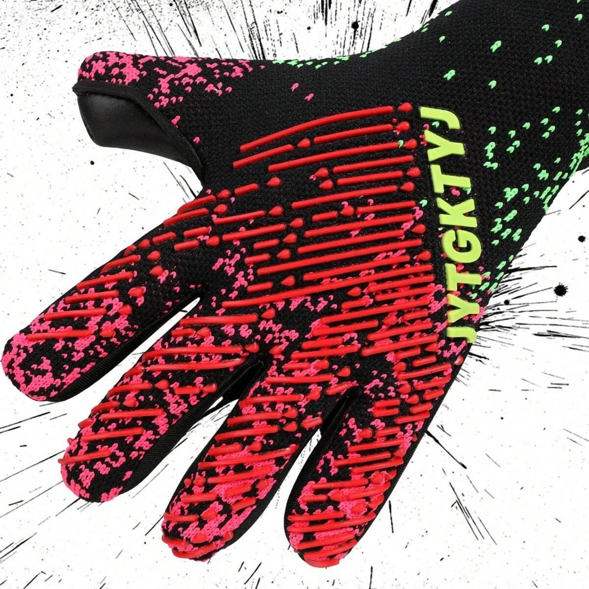 Soccer Goalie Gloves Youth Adults, Breathable Goalkeeper Goalie Gloves, Strong Grip for Professional Football Training