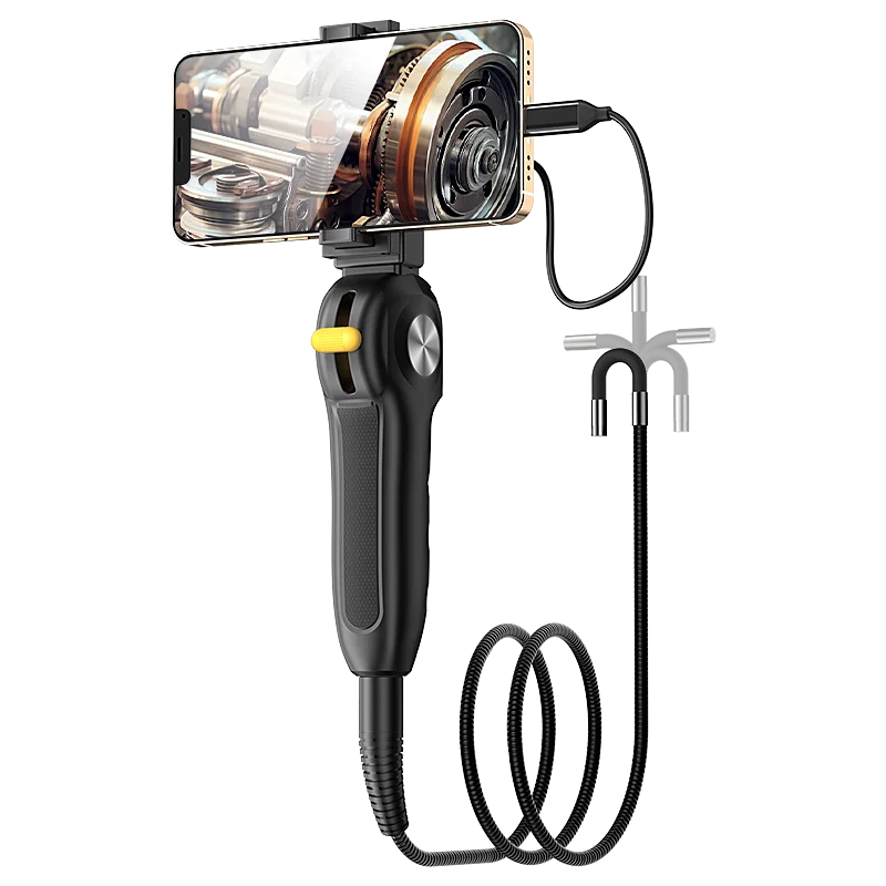 62mm-articulating-endoscope-with-1080p-camera-for-ios-type-c-2-way-steering-borescope-inspection-camera-for-pipeline-85mm