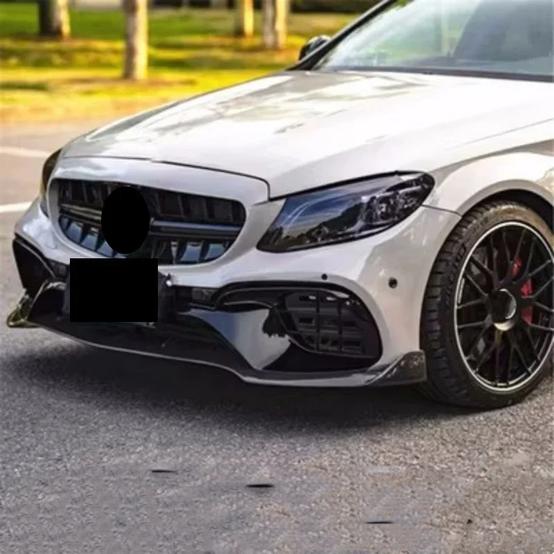 Body Kit Frontstoßstange Lippe Grill Motorhaube Kotflügel Montage für Mercedes-Benz C-Klasse C200 C260 C300 W205 2015-21 Modifizierte c65