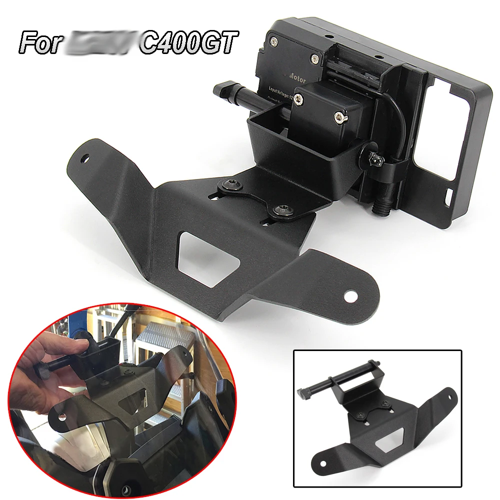 

For BMW C400GT C 400 GT Smartphone Phone GPS Navigation Plate Bracket New Motorcycle Front Phone Stand Holder 2020 2019 2018