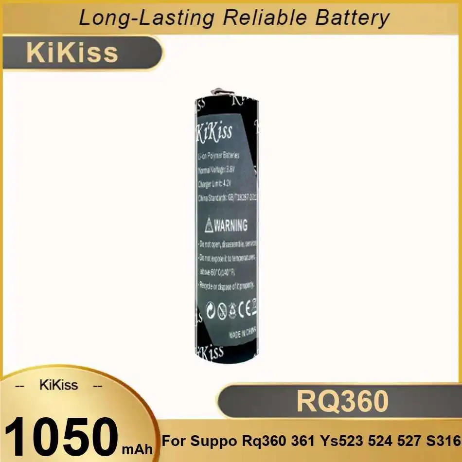 

Shaver Battery For Suppo RQ360 361 YS523 524 527 S316 1050Mah Good Low-Temperature Performance