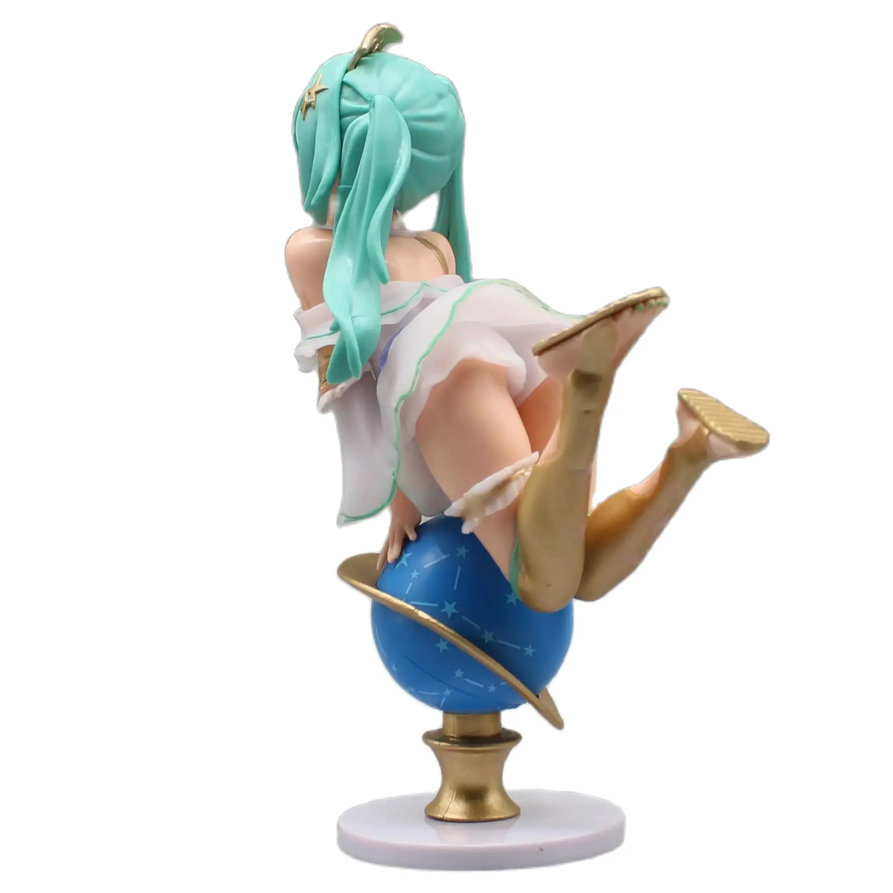 Hatsune Miku On Globe 6.7 "Animatiefiguur, Tekenfilm Anime Model Garage Kit Ornamenten Decoratie Beeldjes Schattige Pop