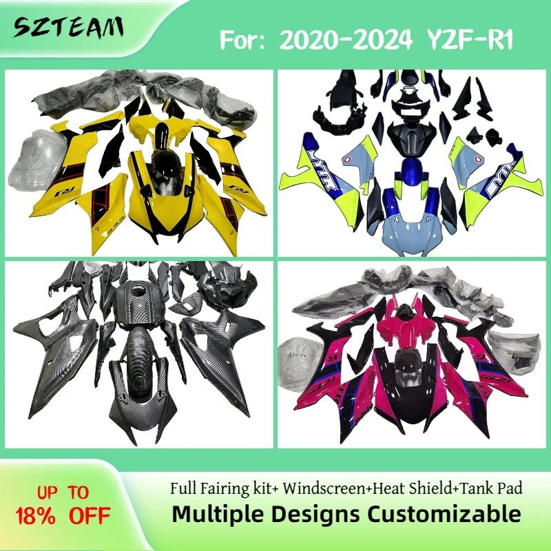 

Motorcycle Fairings for YAMAHA YZF R1 2020 2021 2022 2023 Carbon Fibre Accessories Bodywork Customized Fairing Kit YZF-R1 20-23