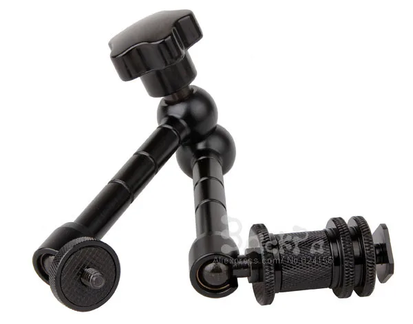 11 pollici/290mm Magic Arm DSLR Rig Camera Camcoder Monitor LCD Flash Light 1/4 femmina maschio vite presa accessori