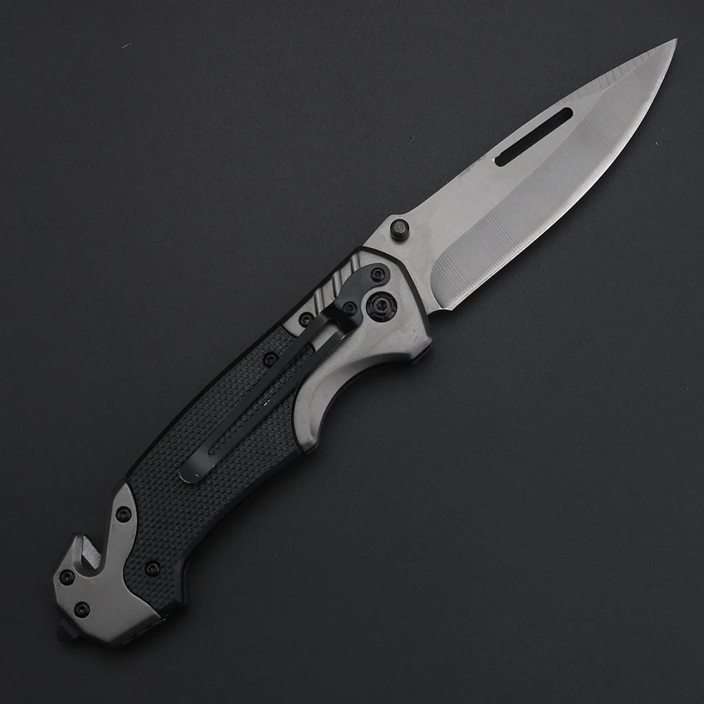 Outdoor Stainless Steel Folding Knife High Hardness Portable EDC Camping Pocket Knife Hiking Travel Self Defense Survival Knife