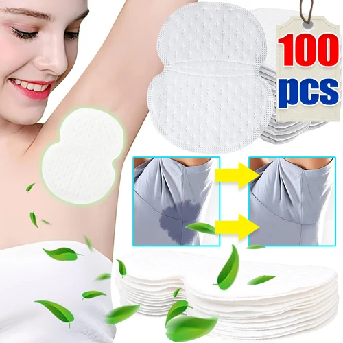 Imagen 1 del producto Parche absorbente de sudor para axila, pegatinas húmedas para evitar que la ropa, almohadilla adhesiva a prueba de sudor para axilas, pegatina de algodón absorbente para camisa