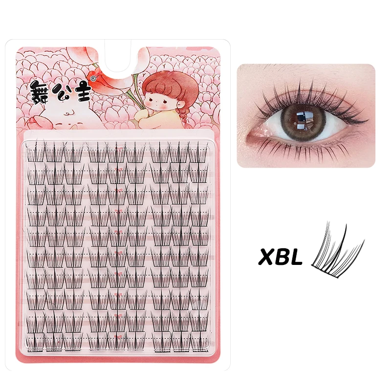 DINGSEN 10 Reihen Natürliche DIY Wimpernbüschel Einzelne Wimpern Anime Falsche Wimpernbüschel Handgefertigte Wimpernverlängerungs-Sets – Detail 19