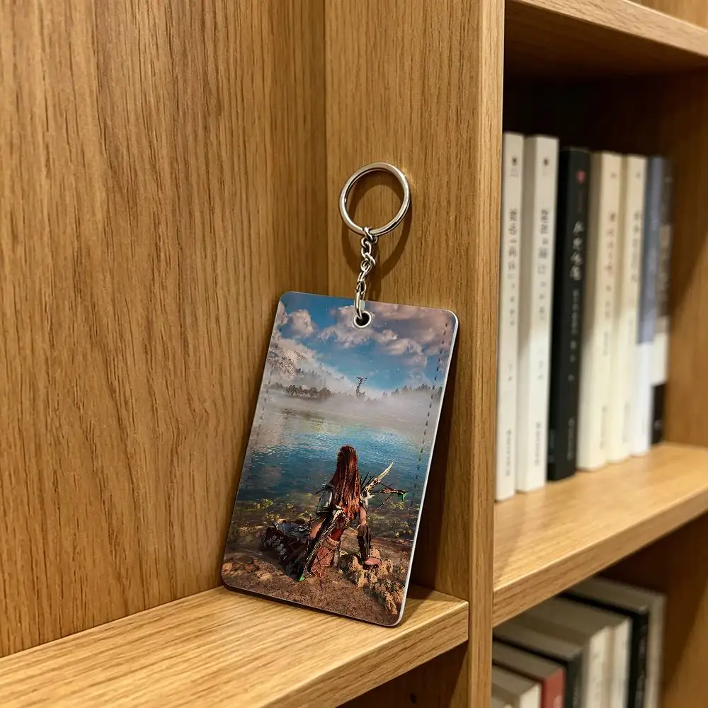 Aloy H-Horizon Z-Zero Dawn Card Holder Keychain