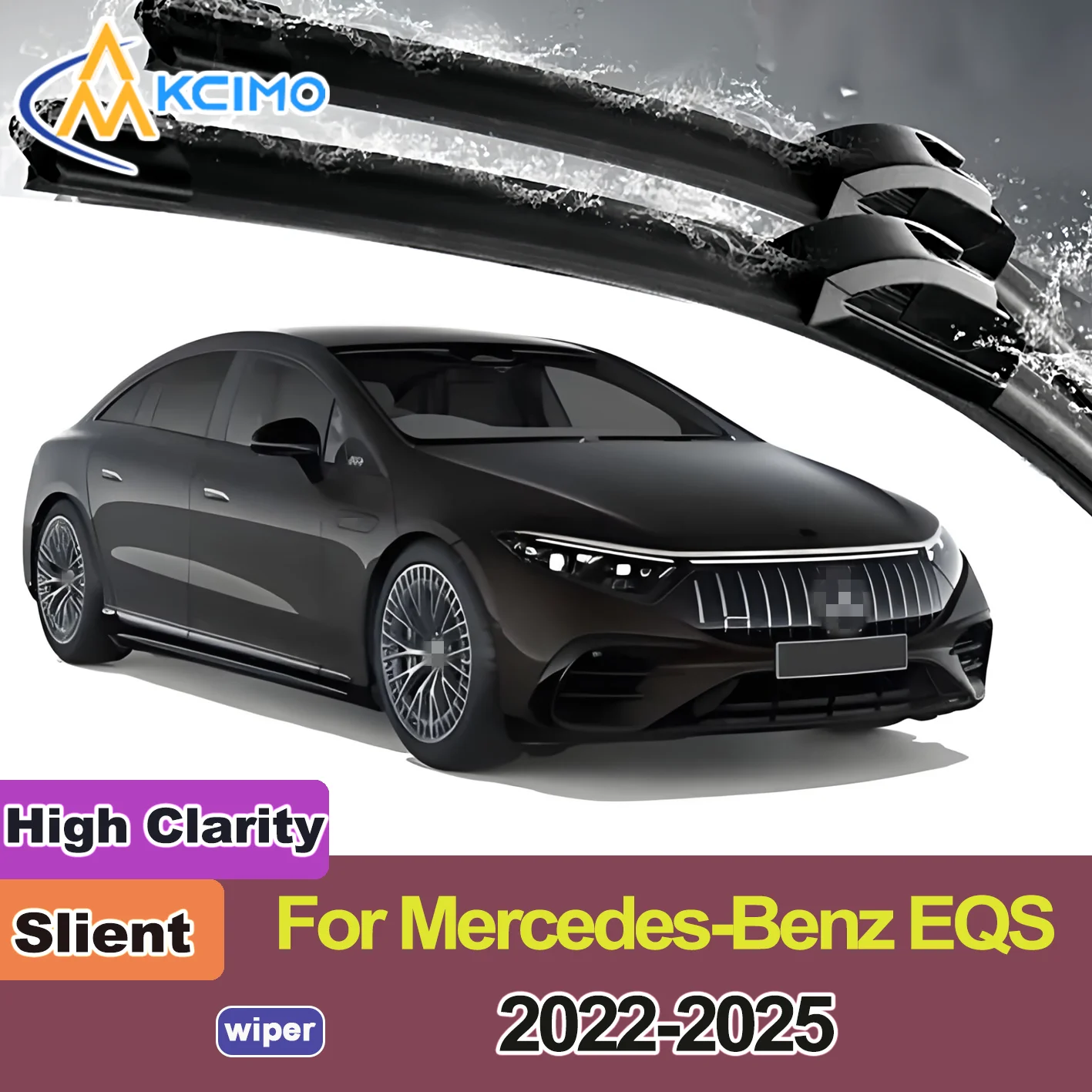 

2PCS New Front Windshield Wiper Blade for Mercedes-Benz EQS V297 2022-2025 Front Windshield Auto Wipers Blade Accessories 2025