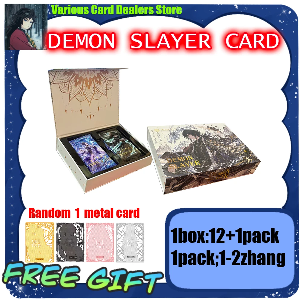 Demon Slayer Game Cards Ghost Slayer Blade Cards Character Collection Card Toy Gift Toys Birthday Gift