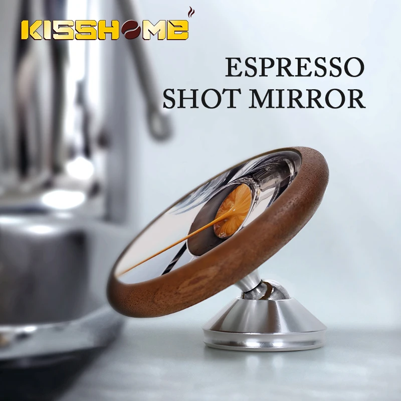 Coffee Extraction Mirror Magnetic Bracket Bottomless Portafilter Lens Flow Rate Observation Espresso Accessories Barista Tools