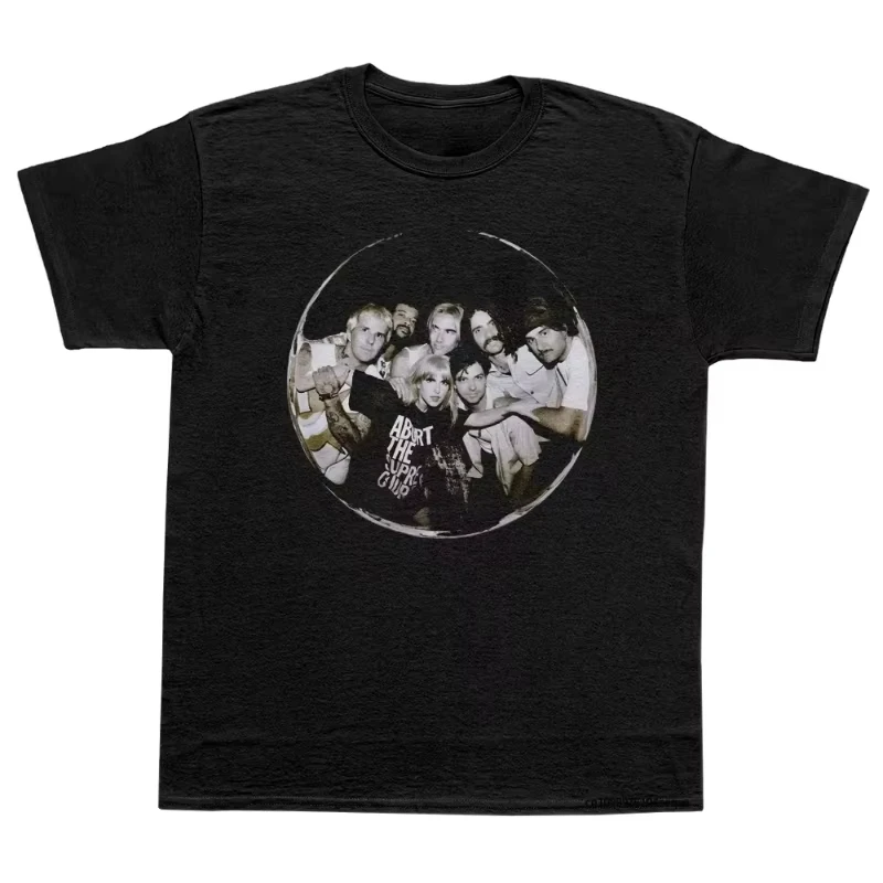 تي شيرت روك باند بارامور المطلوب بواسطة دكتور اكس راي هايلي ويليامز جولة خربش الفن خمر الرجال والنساء الصيف فضفاض #2